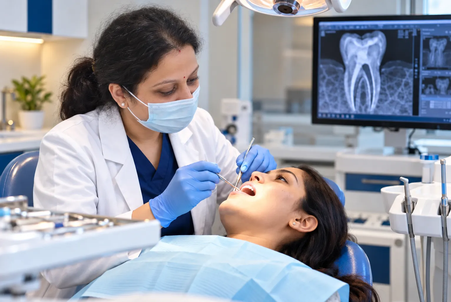 Root Canal Treatment when indicated